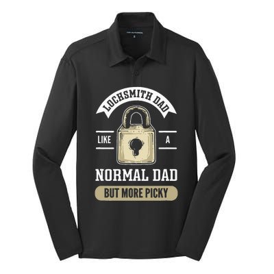 Locksmith Dad. Lock Picking. Locksmith Silk Touch Performance Long Sleeve Polo