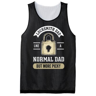 Locksmith Dad. Lock Picking. Locksmith Mesh Reversible Basketball Jersey Tank