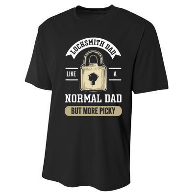 Locksmith Dad. Lock Picking. Locksmith Performance Sprint T-Shirt