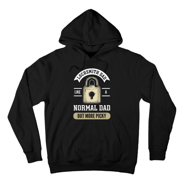 Locksmith Dad. Lock Picking. Locksmith Tall Hoodie