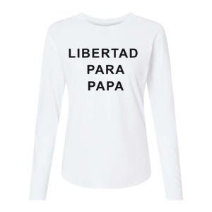 Luis Diaz Libertad Para Papa Womens Cotton Relaxed Long Sleeve T-Shirt