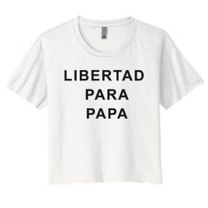 Luis Diaz Libertad Para Papa Women's Crop Top Tee