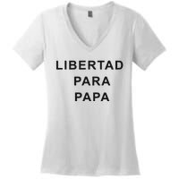 Luis Diaz Libertad Para Papa Women's V-Neck T-Shirt