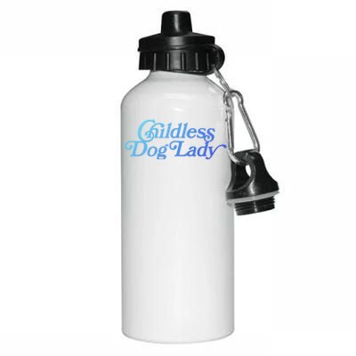 Less Dog Lady (Less Cat Lady Meme) Funny Cute Gift Aluminum Water Bottle 