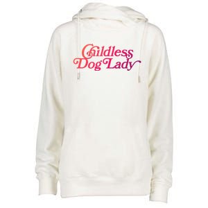 Less Dog Lady (Less Cat Lady Meme) Funny Cute Gift Womens Funnel Neck Pullover Hood