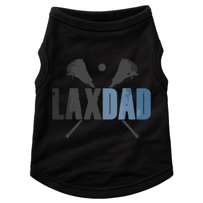 Lax Dad Lacrosse Player Father Coach Sticks Vintage Graphic Doggie Tank