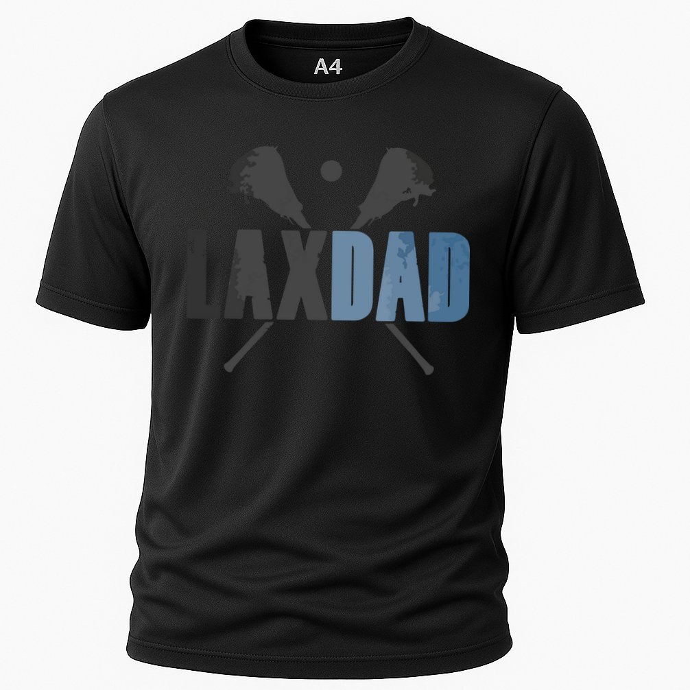 Lax Dad Lacrosse Player Father Coach Sticks Vintage Graphic Cooling Performance Crew T-Shirt