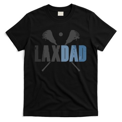 Lax Dad Lacrosse Player Father Coach Sticks Vintage Graphic T-Shirt