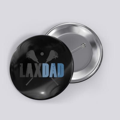Lax Dad Lacrosse Player Father Coach Sticks Vintage Graphic Button