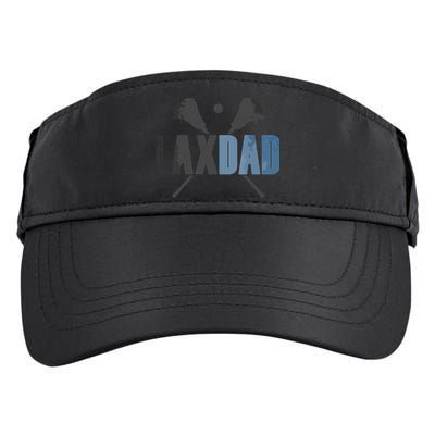 Lax Dad Lacrosse Player Father Coach Sticks Vintage Graphic Adult Drive Performance Visor