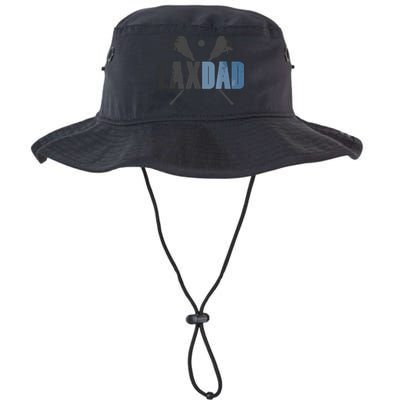 Lax Dad Lacrosse Player Father Coach Sticks Vintage Graphic Bucket Hat