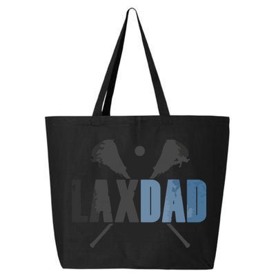 Lax Dad Lacrosse Player Father Coach Sticks Vintage Graphic 25L Jumbo Tote