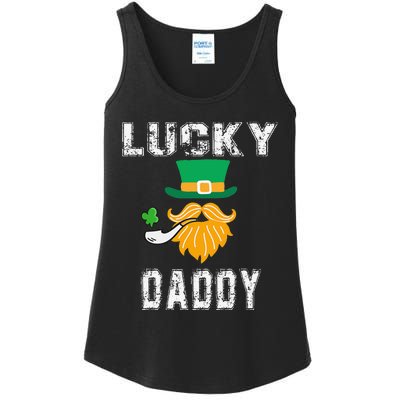 Lucky Daddy Leprechaun Saint Patrick's Day Gift Ladies Essential Tank