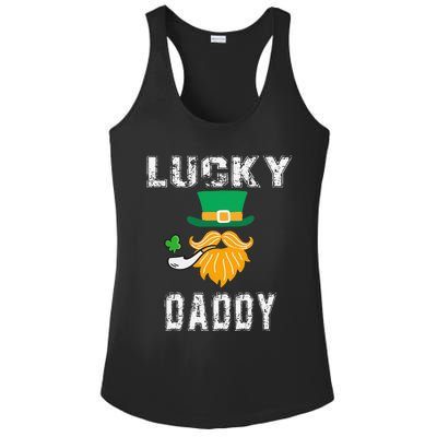 Lucky Daddy Leprechaun Saint Patrick's Day Gift Ladies PosiCharge Competitor Racerback Tank