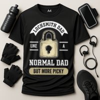 Locksmith Dad. Lock Picking. Locksmith Cooling Performance Crew T-Shirt