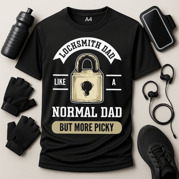 Locksmith Dad. Lock Picking. Locksmith Cooling Performance Crew T-Shirt