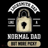 Locksmith Dad. Lock Picking. Locksmith 7-Panel Snapback Hat
