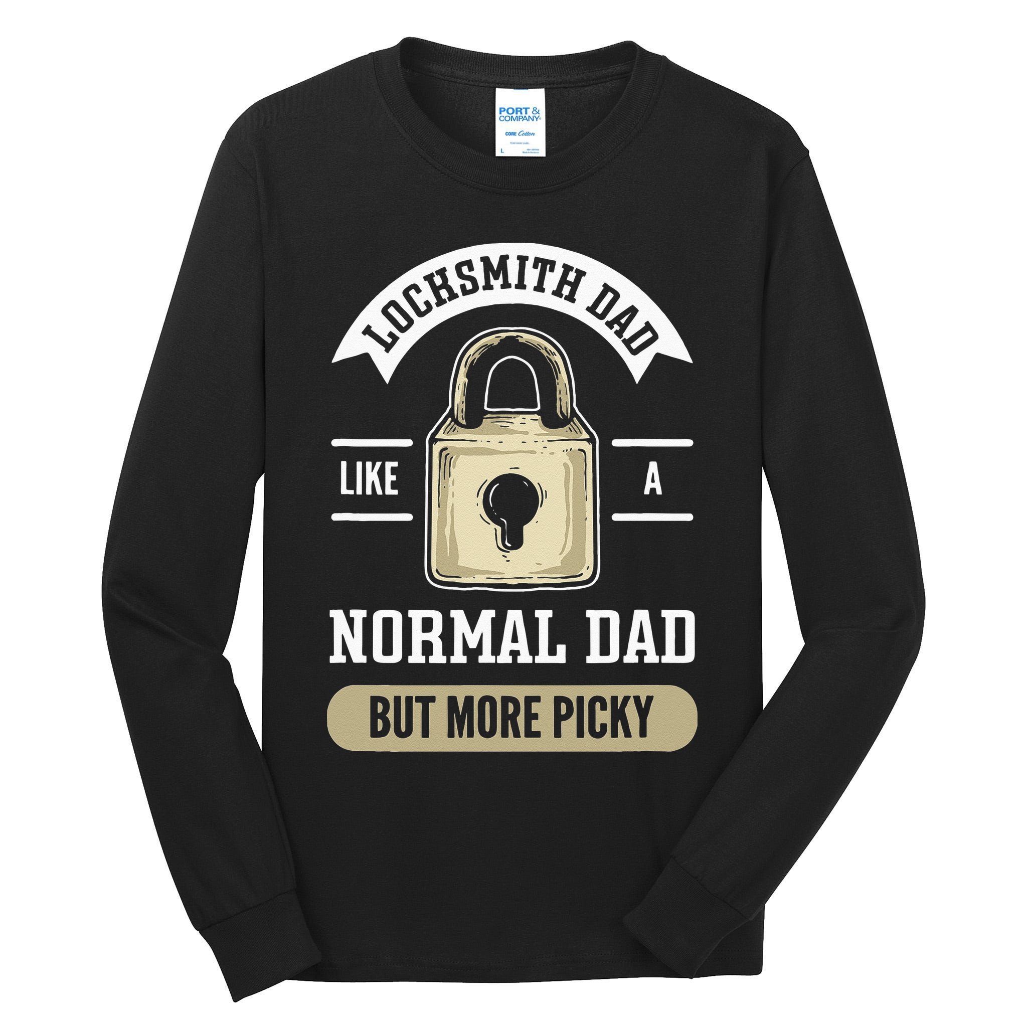 Locksmith Dad. Lock Picking. Locksmith Tall Long Sleeve T-Shirt