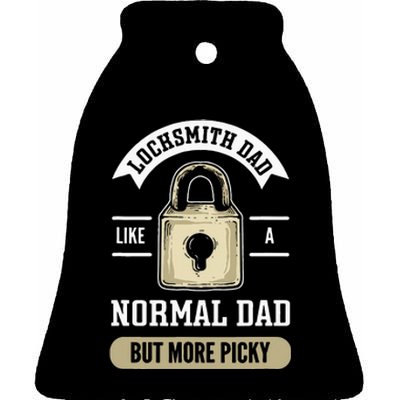 Locksmith Dad. Lock Picking. Locksmith Ceramic Bell Ornament