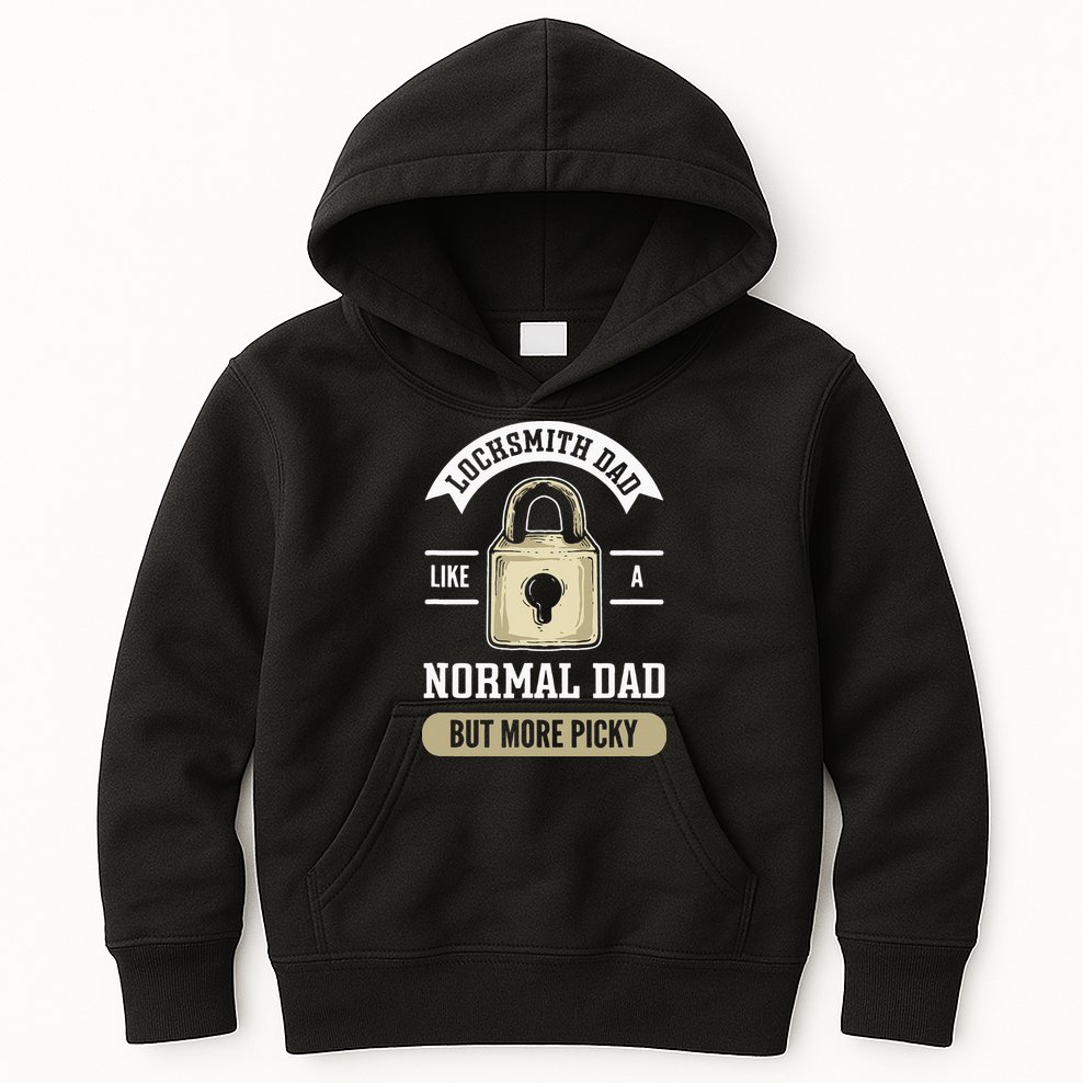 Locksmith Dad. Lock Picking. Locksmith Kids Hoodie