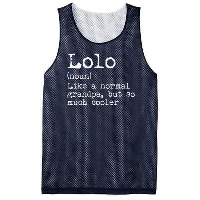 Lolo Definition Like A Normal Grandpa But So Much Cooler Mesh Reversible Basketball Jersey Tank