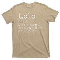 Lolo Definition Like A Normal Grandpa But So Much Cooler T-Shirt