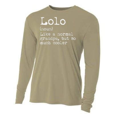 Lolo Definition Like A Normal Grandpa But So Much Cooler Cooling Performance Long Sleeve Crew