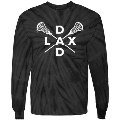 Lax Dad Lacrosse Lacrosse Player Tie-Dye Long Sleeve Shirt