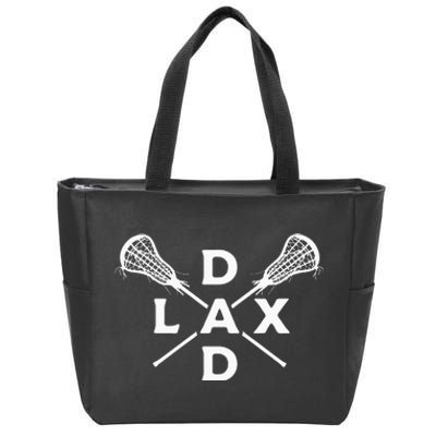 Lax Dad Lacrosse Lacrosse Player Zip Tote Bag