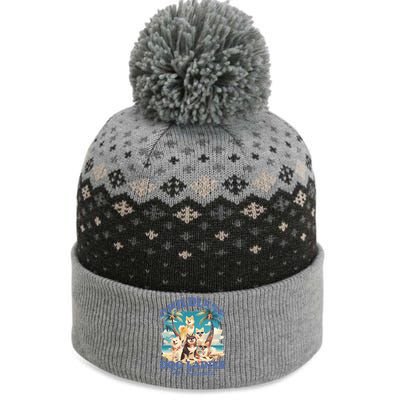 Less Dog Ladies Retro Kamala Cool Gift The Baniff Cuffed Pom Beanie