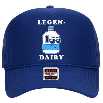 Legen Dairy High Crown Mesh Back Trucker Hat