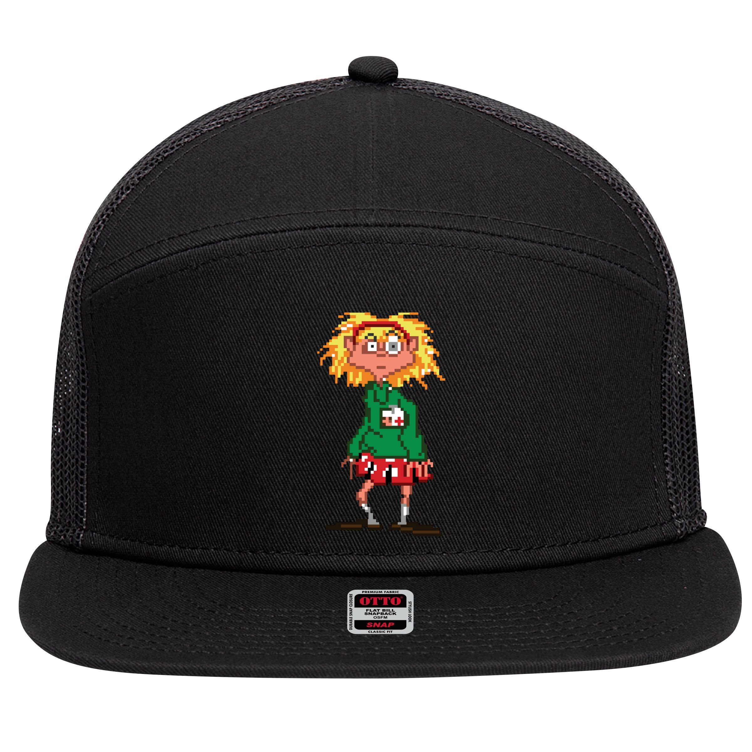 Laverne Day 7 Panel Mesh Trucker Snapback Hat