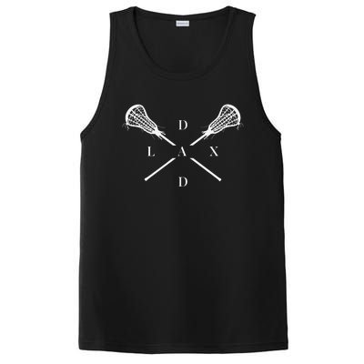 Lax Dad Lacrosse Funny Fathers Day PosiCharge Competitor Tank