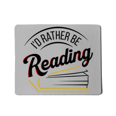 Librarian Design Libraries Id Rather Be Reading Cute Gift Mousepad