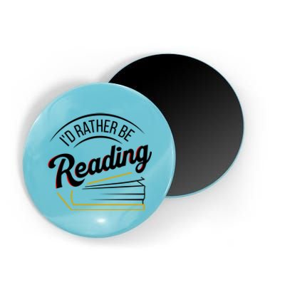 Librarian Design Libraries Id Rather Be Reading Cute Gift Magnet