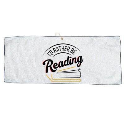 Librarian Design Libraries Id Rather Be Reading Cute Gift Large Microfiber Waffle Golf Towel