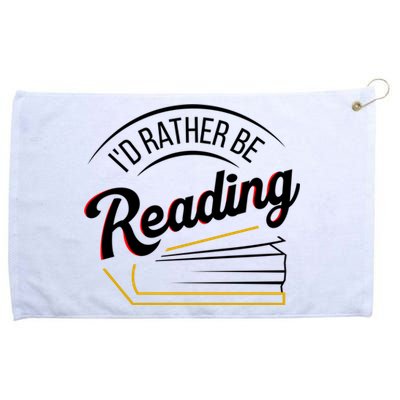 Librarian Design Libraries Id Rather Be Reading Cute Gift Grommeted Golf Towel