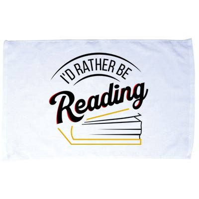 Librarian Design Libraries Id Rather Be Reading Cute Gift Microfiber Hand Towel