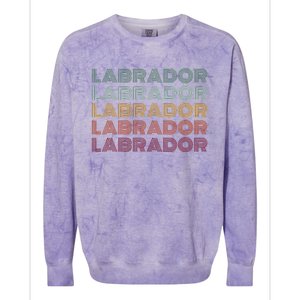 Labrador Dog Colorblast Crewneck Sweatshirt