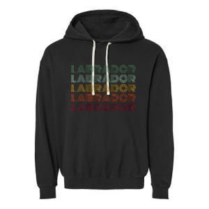 Labrador Dog Garment-Dyed Fleece Hoodie