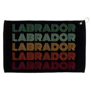 Labrador Dog Grommeted Golf Towel