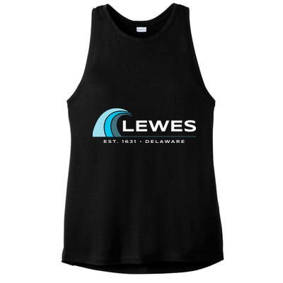 Lewes Delaware Ladies PosiCharge Tri-Blend Wicking Tank