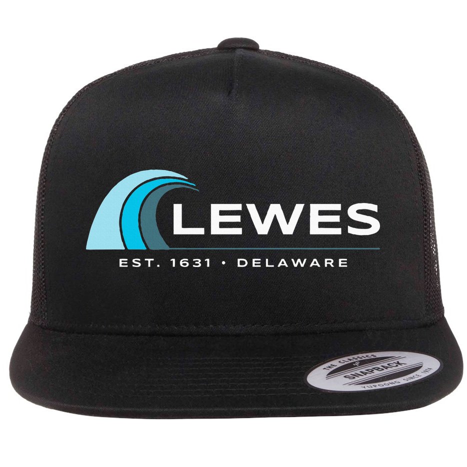 Lewes Delaware Flat Bill Trucker Hat