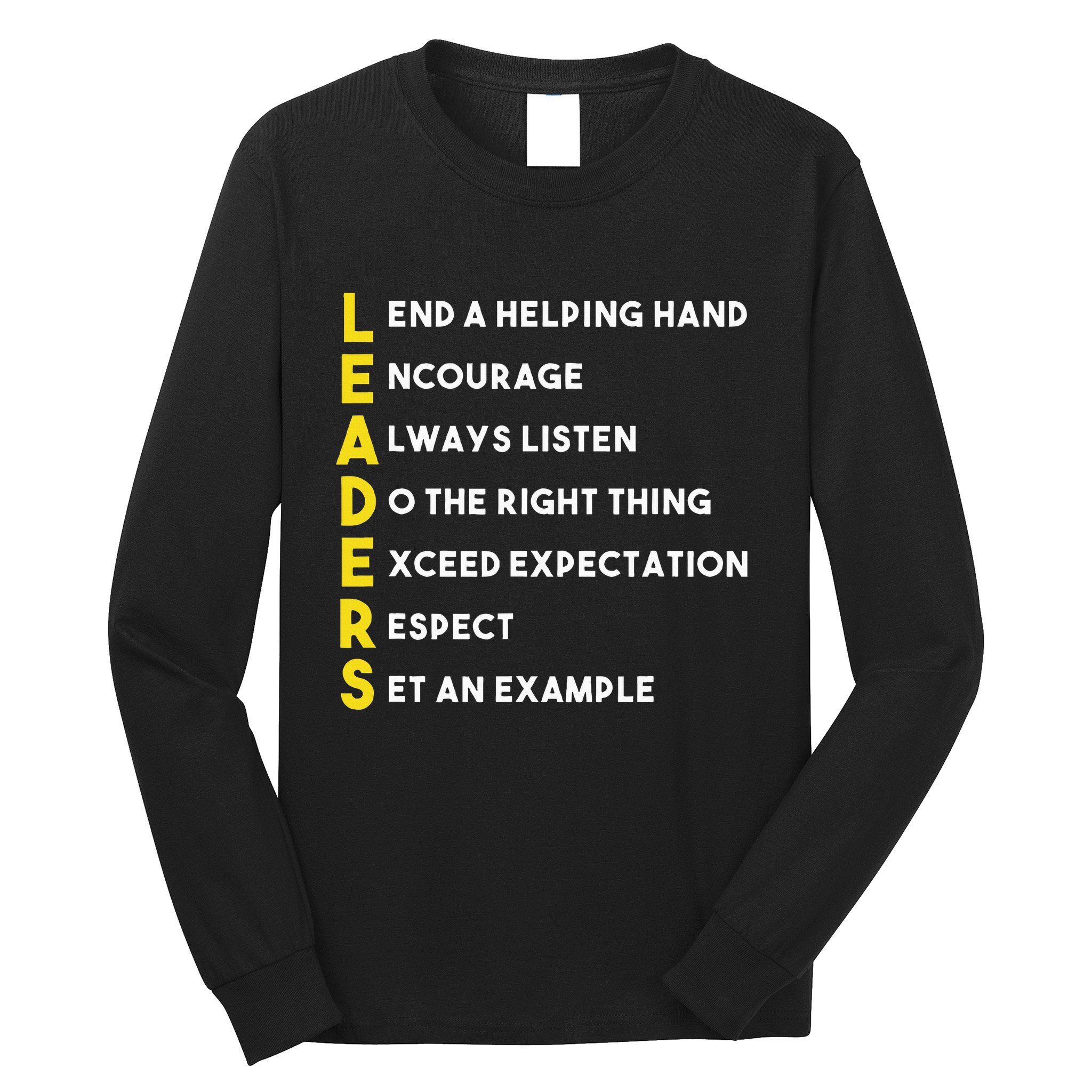 Leader Definition Leadership Office Teamwork Influencer Boss Long Sleeve Shirt