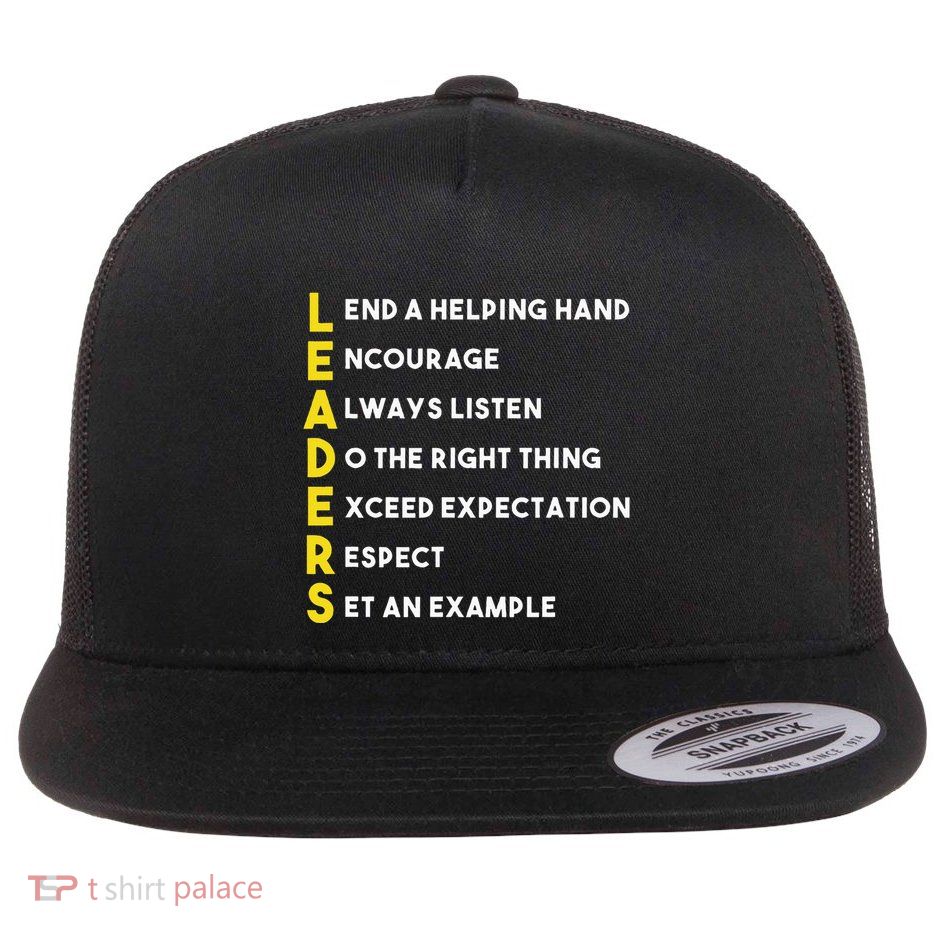 Leader Definition Leadership Office Teamwork Influencer Boss Flatbill Hat