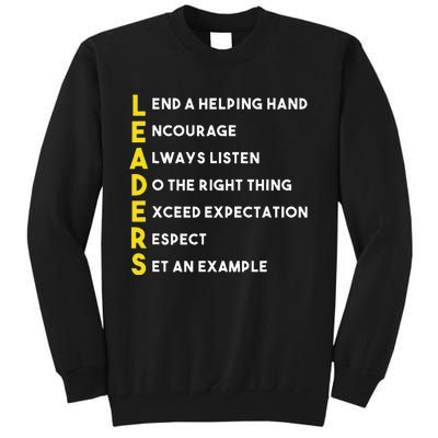 Leader Definition Leadership Office Teamwork Influencer Boss Tall Sweatshirt