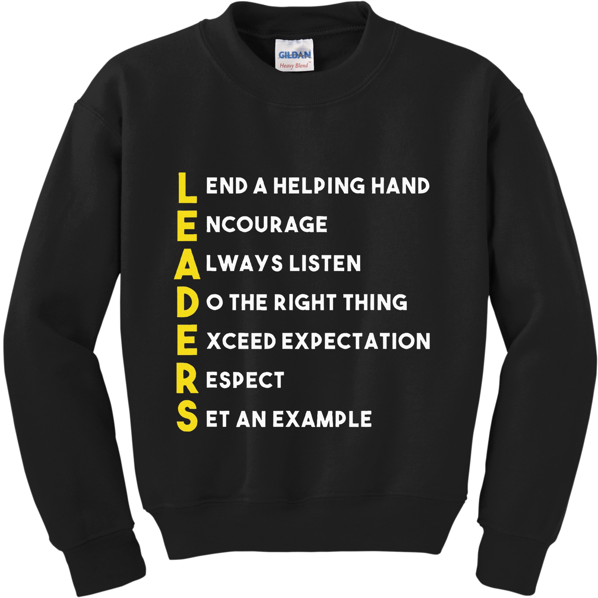 Leader Definition Leadership Office Teamwork Influencer Boss Kids Sweatshirt