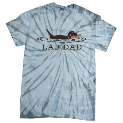 Lab Dad Labrador Retriever Dog Owner Tie-Dye T-Shirt