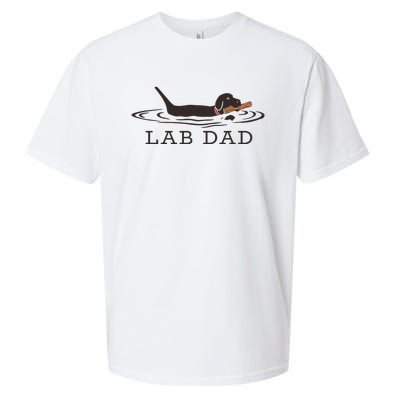 Lab Dad Labrador Retriever Dog Owner Sueded Cloud Jersey T-Shirt