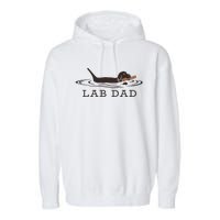 Lab Dad Labrador Retriever Dog Owner Garment-Dyed Fleece Hoodie